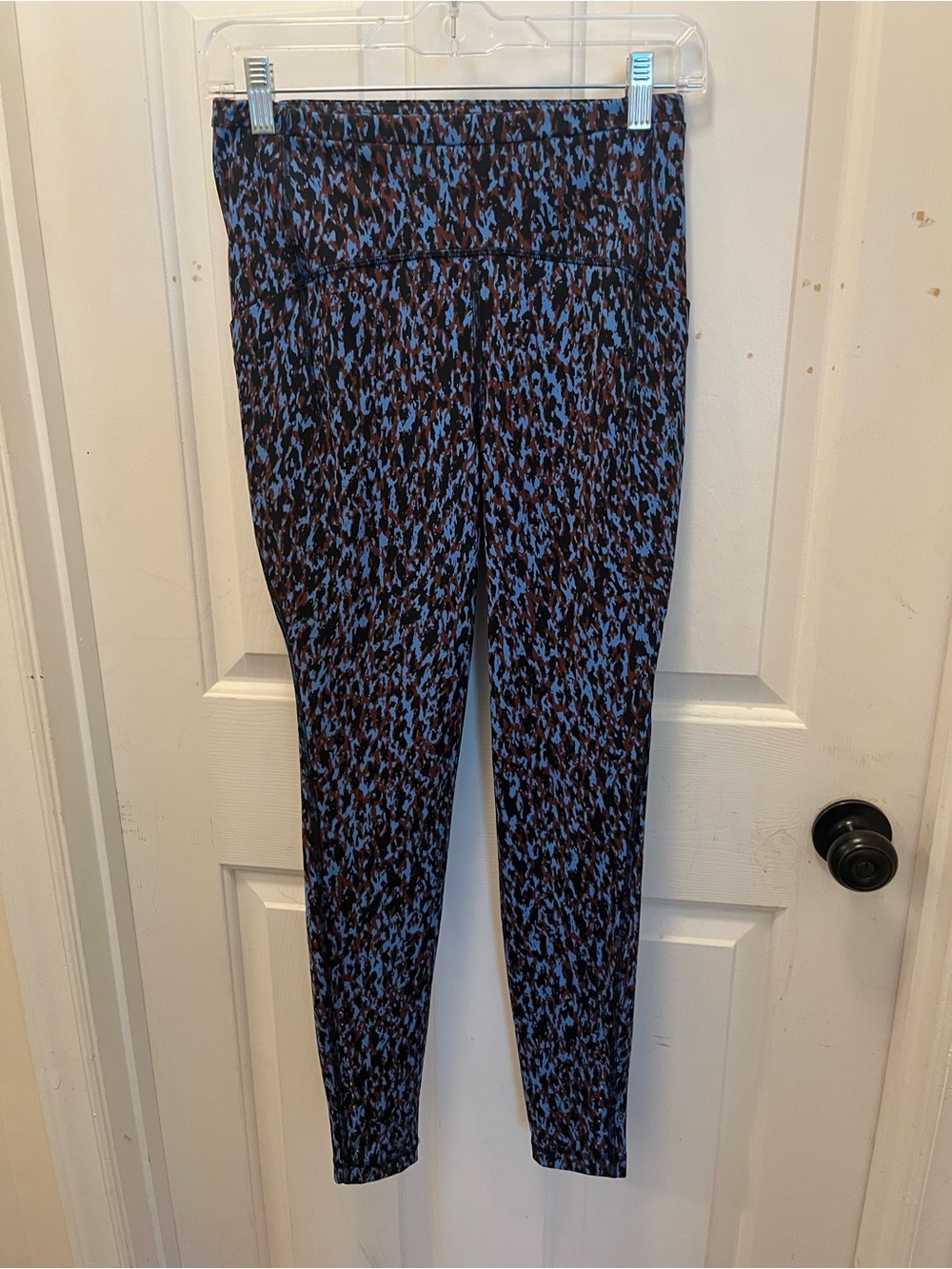 🍋LIKE NEW Lululemon Leopard Camo Blue Nile Multi Swift Speed HR Tight 28" - Sz 6